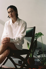 100% linen shirt Favorite Linen Shirt in White Shirt