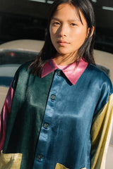 100% silk jacket Happy Surprises Come To Me Each Day Jacket