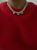 925 sterling silver heart beaded necklace I Feel Love Necklace Necklace