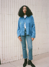 Hand embroidered linen jacket New Moon In The Desert Sky One-Of-A-Kind Jacket TOPS