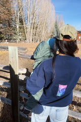 100 cotton fleece sweatshirt Slow Living Sweatshirt TOPS