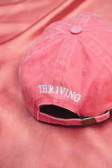Hand embroidered hat Thriving Hat in Candy Pink hat