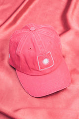 Hand embroidered hat Thriving Hat in Candy Pink hat