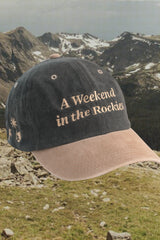 Hand embroidered hat Weekend in the Rockies Hat hat