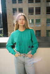 Modern Society You Are Lucky Long Sleeve - Emerald TOPS