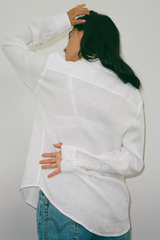 Modern Society Abundance Linen Shirt in Ivory Shirt