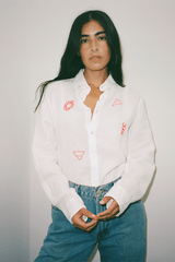 Modern Society Abundance Linen Shirt in Ivory Shirt