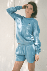 Divine Union Shorts in Healing Blue - Modern Society