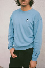 Modern Society Divine Union Sweatshirt in Healing Blue TOPS