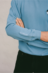 Modern Society Divine Union Sweatshirt in Healing Blue TOPS