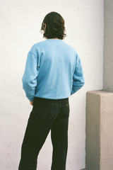 Modern Society Divine Union Sweatshirt in Healing Blue TOPS