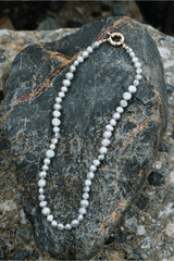 Light Grey Pearl Necklace - Modern Society