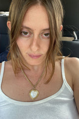 18k gold-plated chain necklace One-Of-A-Kind Vintage Heart Necklace JEWELRY
