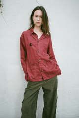 Modern Society One-of-a-kind Yin Yang Jacket in Ruby Shirts & Tops