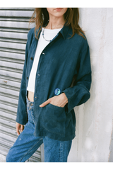 Modern Society One-of-a-kind Yin Yang Jacket with Lapis Lazuli and Turquoise Jacket