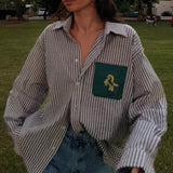 Hand embroidered linen shirt Success Shirt (One Size, Unisex) Shirts & Tops