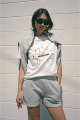 Modern Society Sun Salutation T-shirt in White TOPS