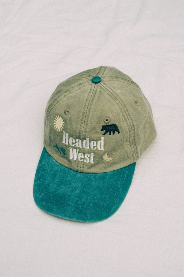 Hand embroidered hat Adventure Hat (Head West Edition) hat