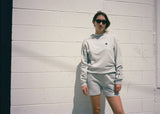 Embroidered cotton top Divine Union Top in Nurturing Grey (Unisex) TOPS