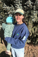 100 cotton fleece sweatshirt Slow Living Sweatshirt TOPS