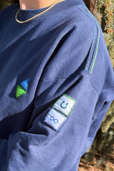 100 cotton fleece sweatshirt Slow Living Sweatshirt TOPS