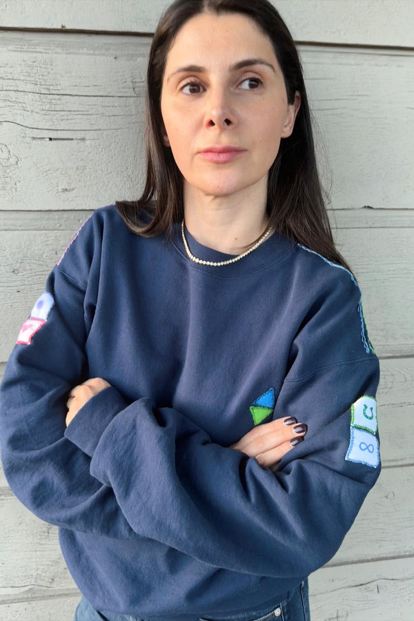 100 cotton fleece sweatshirt Slow Living Sweatshirt TOPS