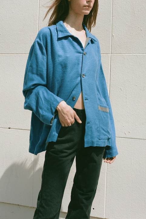 Modern Society Cashmere Jacket in Bright Blue Jacket