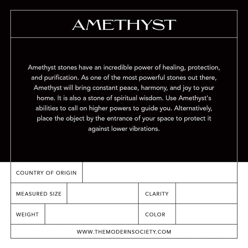 Modern Society Energy Infused Amethyst Bowl Medium Size Bowl