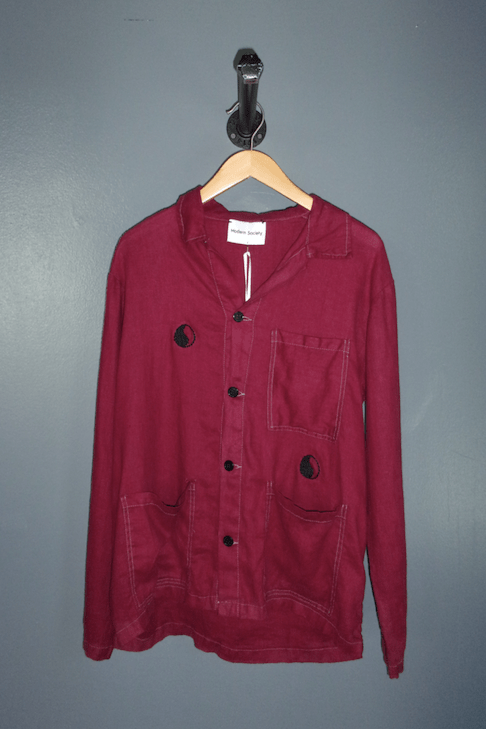 Modern Society One-of-a-kind Yin Yang Jacket in Ruby Shirts & Tops